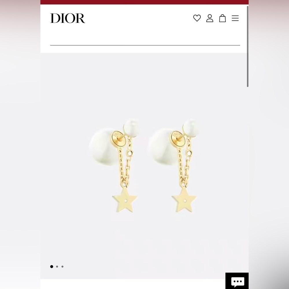 Dior Tribales Gold Earrings with Star Pendant - Picture 4 of 5